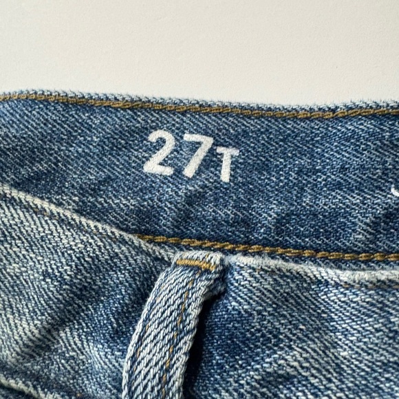 J. Crew High Rise Denim Super Wide-Leg Jeans. Tall, Gold Button Detail. - Picture 7 of 15